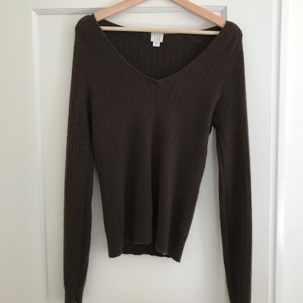 TSE Brown Cashmere Sweater